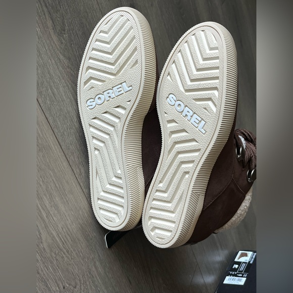 NWT Sorel Out N About Wedge Bootie Brown and Cream Size 9 - Picture 5 of 9